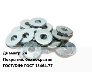 Шайба 24 без покрытия ГОСТ: ГОСТ 13464-77